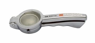 Horiba plant press Y049 front view made of metal, compact manual juice press